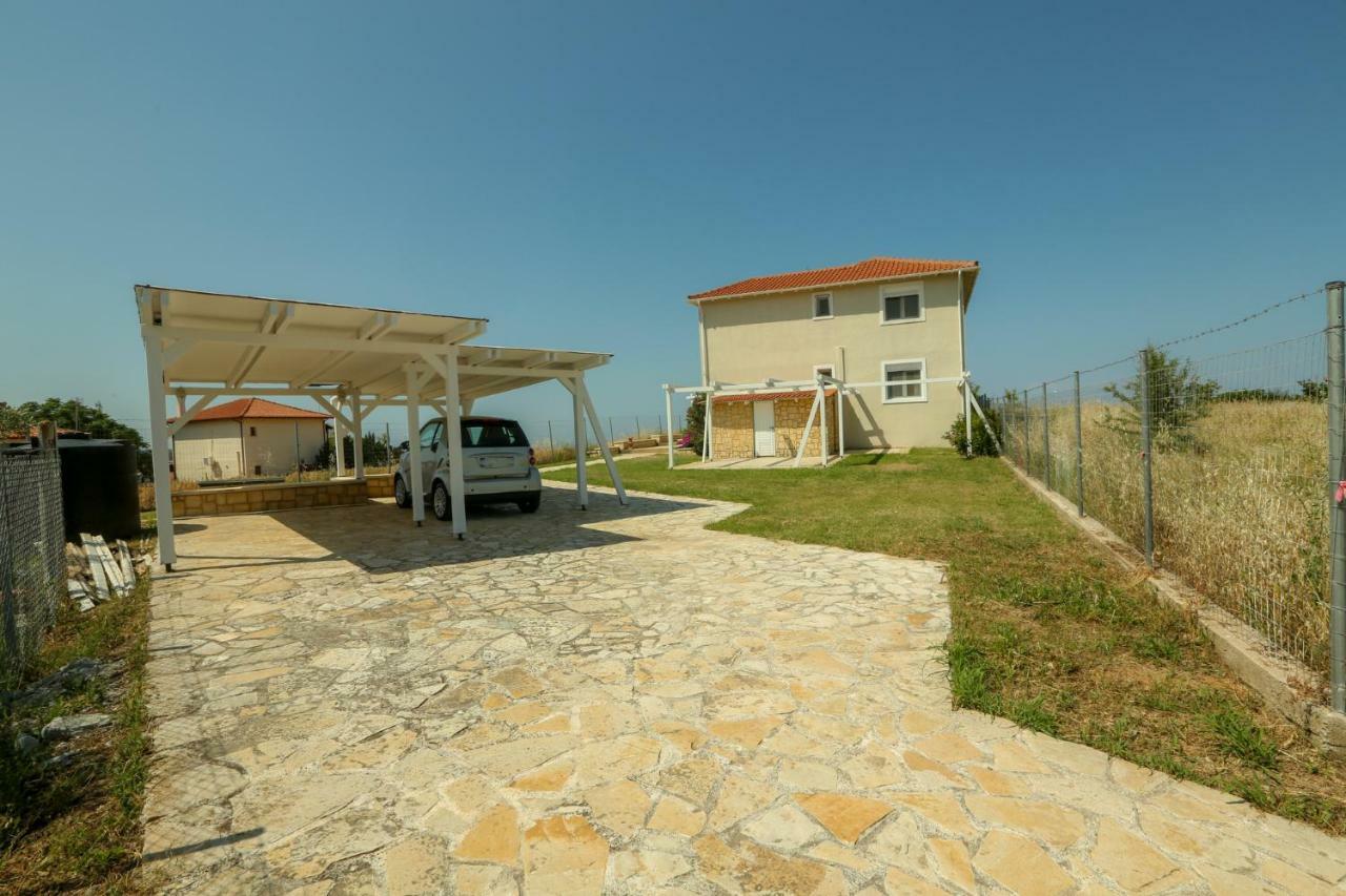 Magnificent Seascape Villa On A Secluded Beach Nea Moudhania Exteriör bild